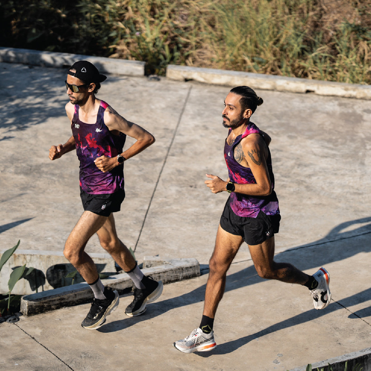 mens tie dye singlet
